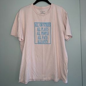 Allsaints men’s oversized graphic t-shirt
